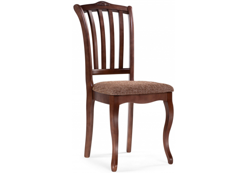 Стул деревянный Виньетта орех / мерц белый люкс (44x50x95). 