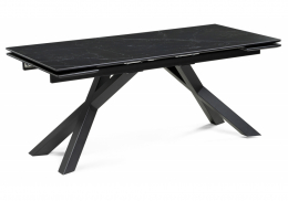 Керамический стол Хеме 180(240)х90х77 shakespeare black / черный (90x77)