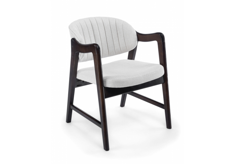 Стул деревянный Никсон ткань мешковина 9199-2 / цвет орех (55,5x62x72). 