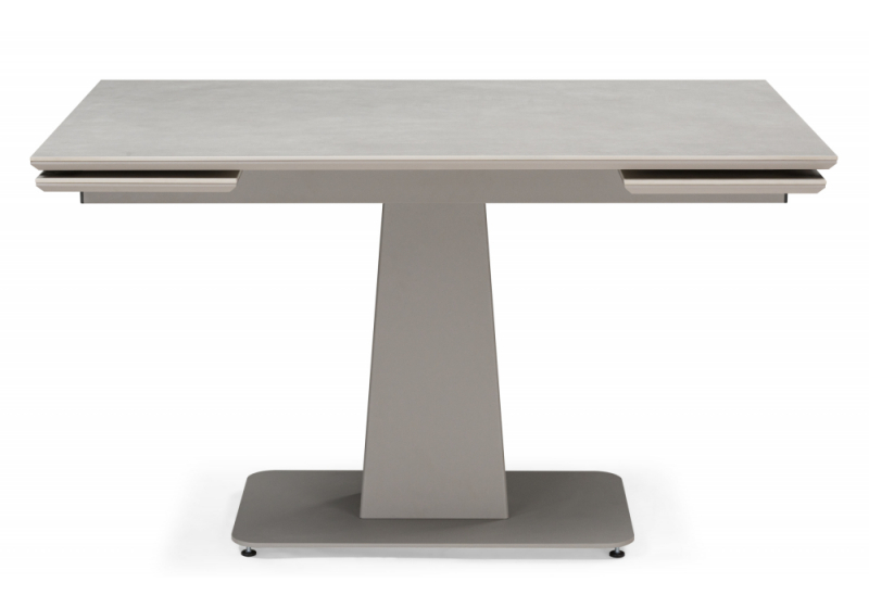 Керамический стол Мун 120(180)х80 carmen light gray / серый матовый (80x73)
