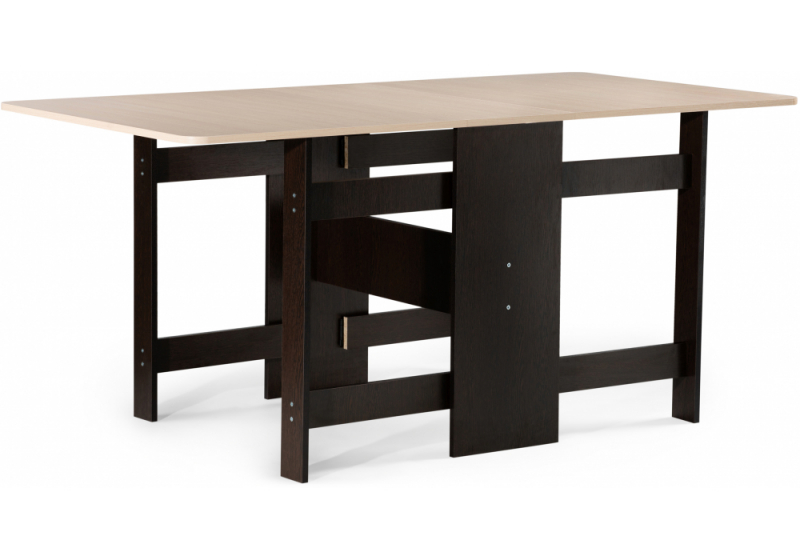 Стол деревянный Йентель венге / дуб молочный (35x76). 